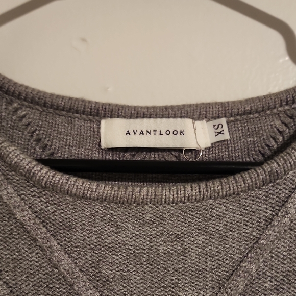 Avantlook Gray Textured Long Sleeve Dress - Picture 4 of 5